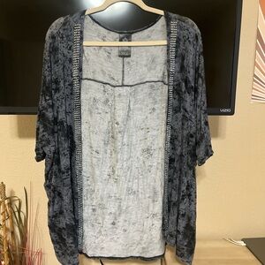 Black and Gray Cardigan